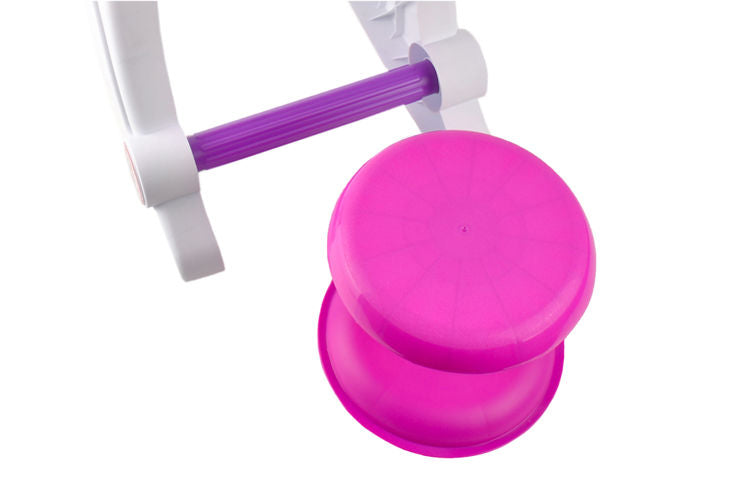 Centru de activitati Maestra Pianista cu Orga, Microfon, Scaunel, Melodii si Luminite, Difuzor incorporat, Dimensiuni 60 cm latime, 47 cm inaltime, Picioruse Antiderapante, Culoare Roz