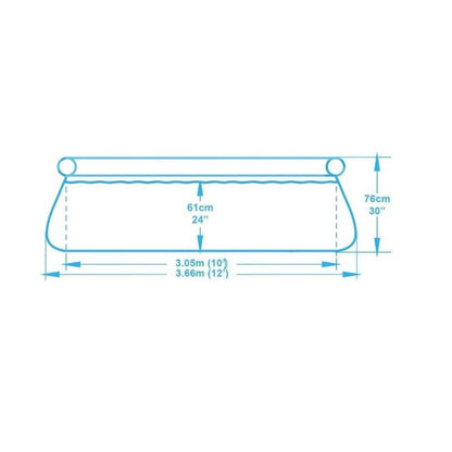 Piscina de familie cu inel gonflabil 366 x 76 cm ,5377L cu pompa filtranta inclusa, instalare rapida