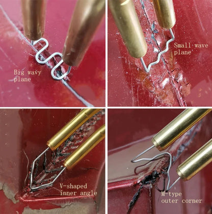 Trusa lipit plastic ideal STORE, Pistol lipit, 200 x Cleme Voltaj, Cleste, ideal pentru sudare plastic, rezistent la caldura si apa