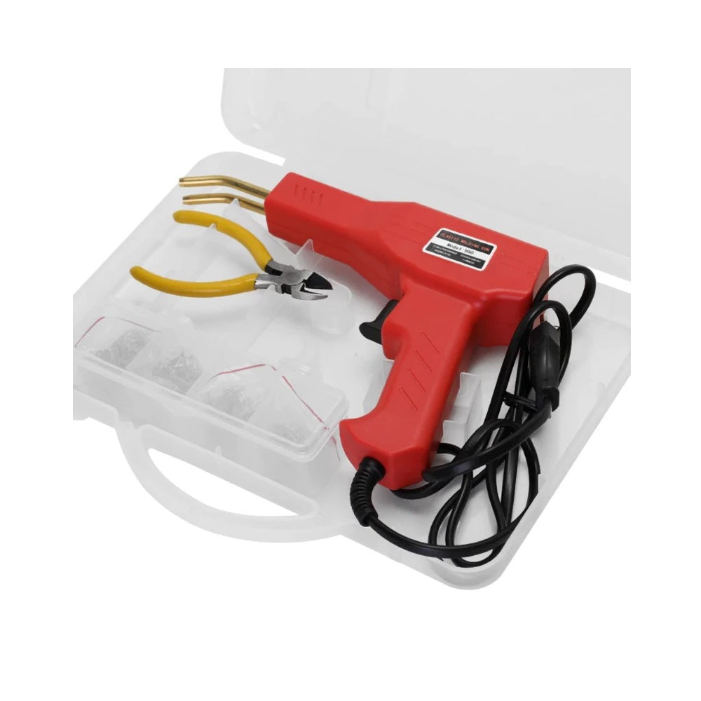 Trusa lipit plastic ideal STORE, Pistol lipit, 200 x Cleme Voltaj, Cleste, ideal pentru sudare plastic, rezistent la caldura si apa