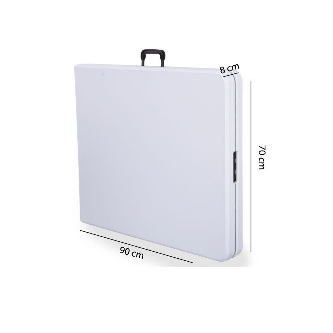 Masa Multifunctionala idealStore multiTABLE, Pliabila, Cadru din Otel, Rezistenta UV, Greutate maxima 100 Kg, Utilizare Multipla, culoare Alb