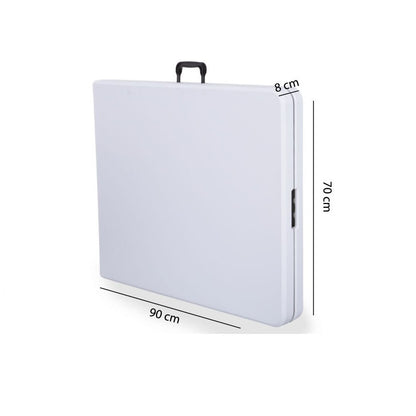 Masa Multifunctionala idealStore multiTABLE, Pliabila, Cadru din Otel, Rezistenta UV, Greutate maxima 100 Kg, Utilizare Multipla, culoare Alb