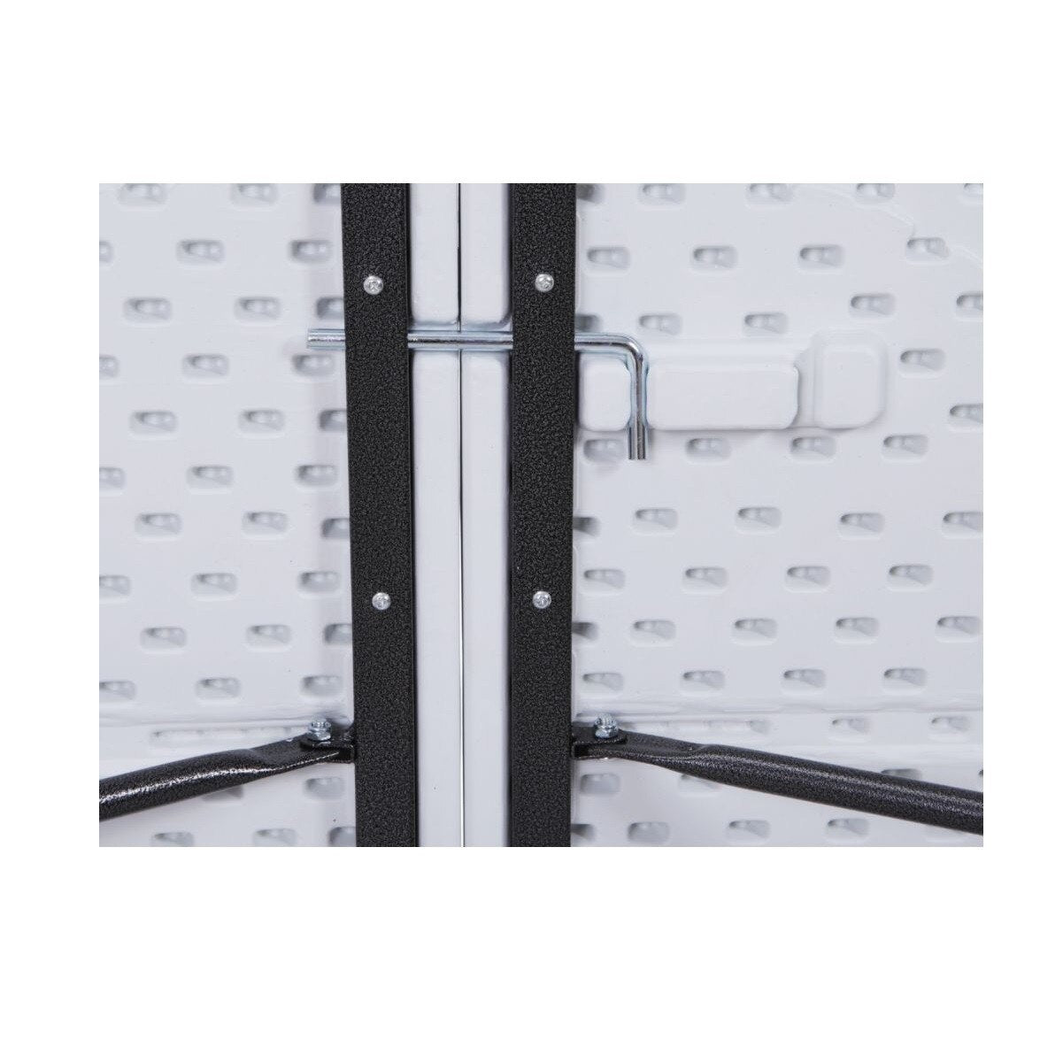 Masa Multifunctionala idealStore multiTABLE, Pliabila, Cadru din Otel, Rezistenta UV, Greutate maxima 100 Kg, Utilizare Multipla, culoare Alb