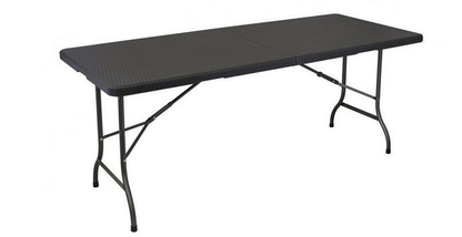 Masa Multifunctionala idealStore multiTABLE, Pliabila, Cadru din Otel, Rezistenta UV, Greutate maxima 100 Kg, Utilizare Multipla, culoare Maro