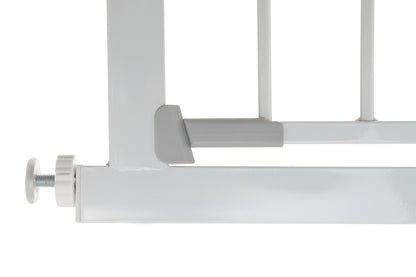 Poarta de Siguranta idealStore Safety Gate pentru Scari, dimensiuni ajustabile 75 - 103 cm, Fabricata din Otel, culoare Alb