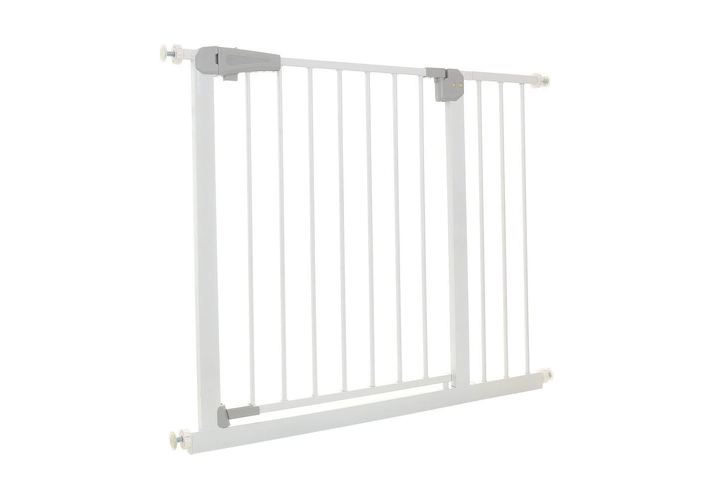 Poarta de Siguranta idealStore Safety Gate pentru Scari, dimensiuni ajustabile 75 - 103 cm, Fabricata din Otel, culoare Alb