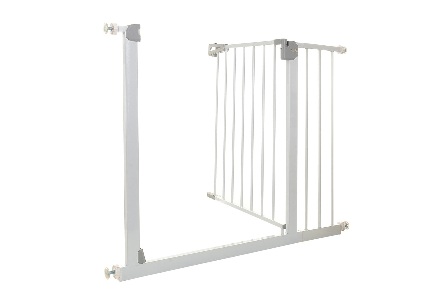 Poarta de Siguranta idealStore Safety Gate pentru Scari, dimensiuni ajustabile 75 - 103 cm, Fabricata din Otel, culoare Alb