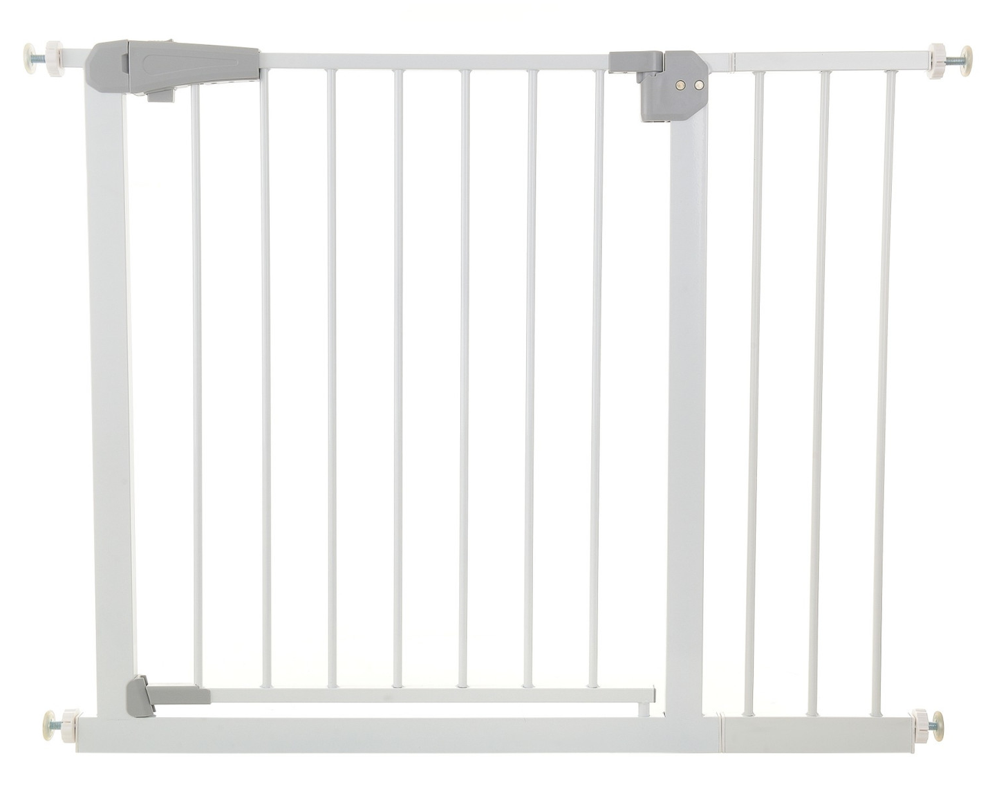 Poarta de Siguranta idealStore Safety Gate pentru Scari, dimensiuni ajustabile 75 - 103 cm, Fabricata din Otel, culoare Alb