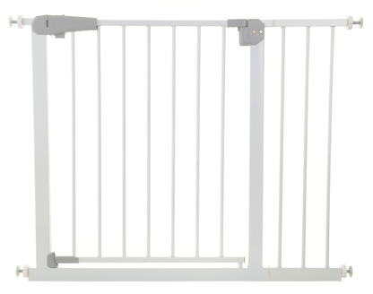 Poarta de Siguranta idealStore Safety Gate pentru Scari, dimensiuni ajustabile 75 - 103 cm, Fabricata din Otel, culoare Alb
