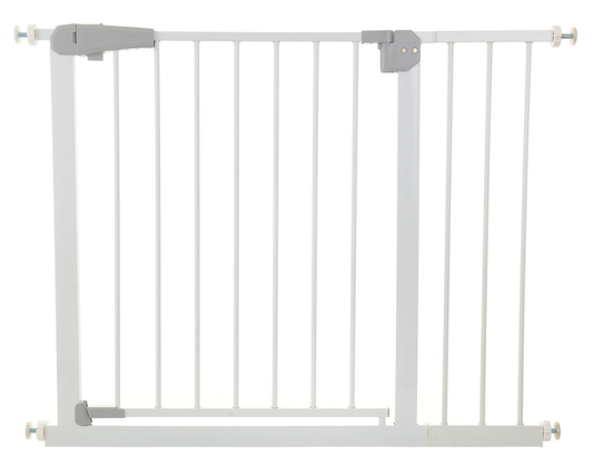Poarta de Siguranta idealStore Safety Gate pentru Scari, dimensiuni ajustabile 75 - 103 cm, Fabricata din Otel, culoare Alb