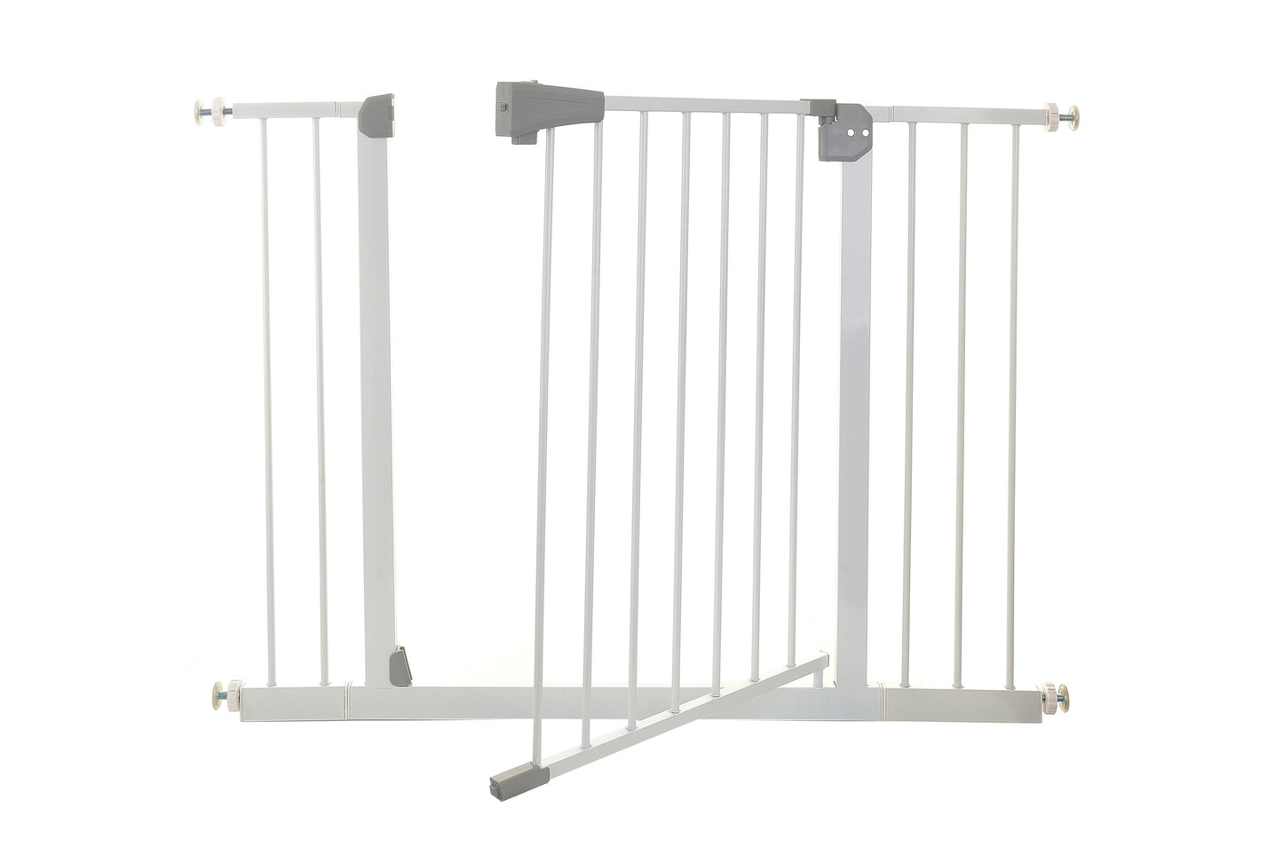 Poarta de Siguranta idealStore Safety Gate pentru Scari, dimensiuni ajustabile 75 - 117 cm, Fabricata din Otel, culoare Alb