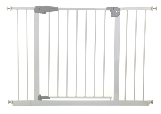 Poarta de Siguranta idealStore Safety Gate pentru Scari, dimensiuni ajustabile 75 - 117 cm, Fabricata din Otel, culoare Alb