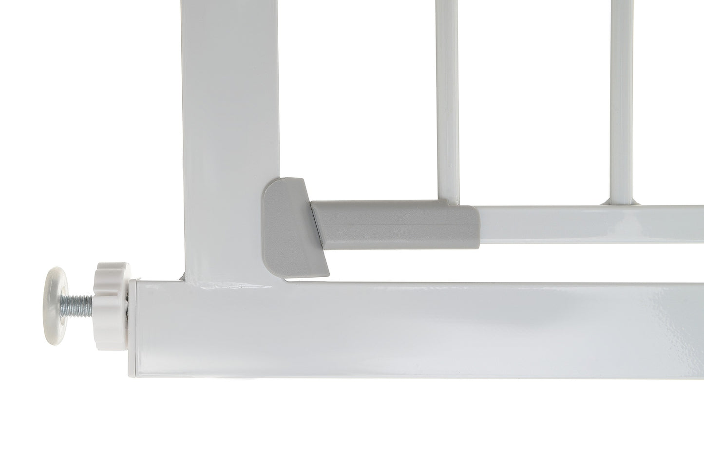 Poarta de Siguranta idealStore Safety Gate pentru Scari, dimensiuni ajustabile 75 - 85 cm, Fabricata din Otel, culoare Alb