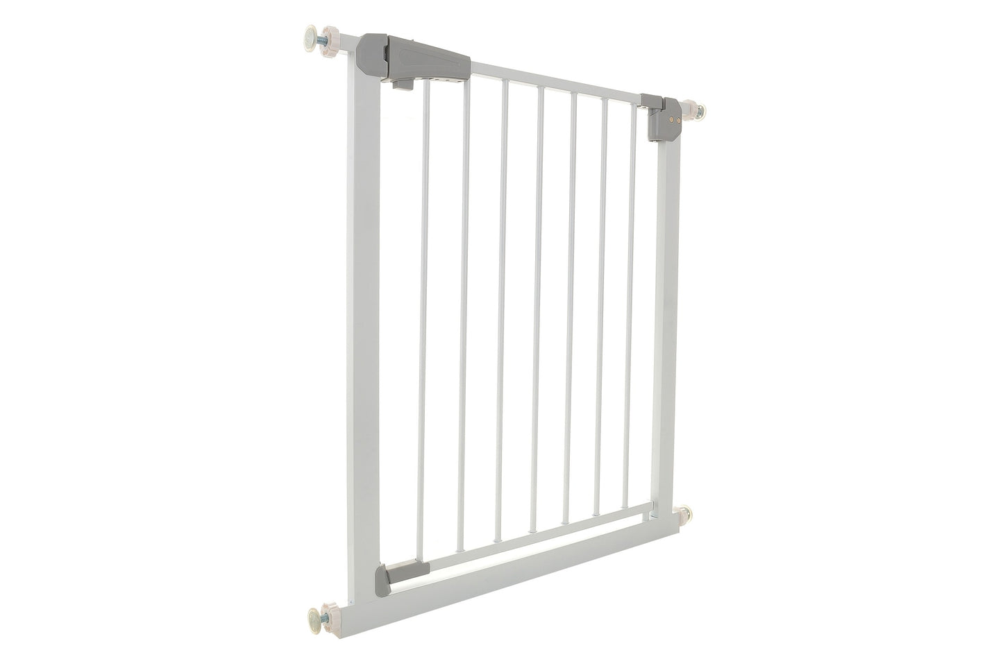 Poarta de Siguranta idealStore Safety Gate pentru Scari, dimensiuni ajustabile 75 - 85 cm, Fabricata din Otel, culoare Alb