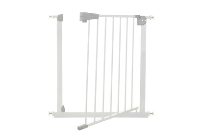 Poarta de Siguranta idealStore Safety Gate pentru Scari, dimensiuni ajustabile 75 - 85 cm, Fabricata din Otel, culoare Alb