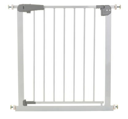 Poarta de Siguranta idealStore Safety Gate pentru Scari, dimensiuni ajustabile 75 - 85 cm, Fabricata din Otel, culoare Alb