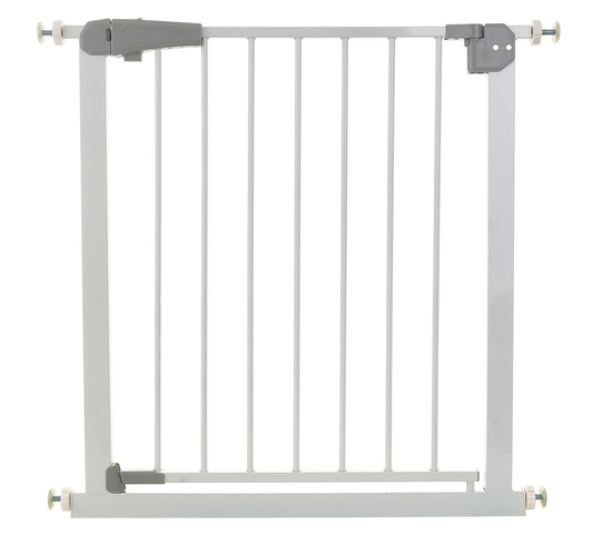 Poarta de Siguranta idealStore Safety Gate pentru Scari, dimensiuni ajustabile 75 - 85 cm, Fabricata din Otel, culoare Alb