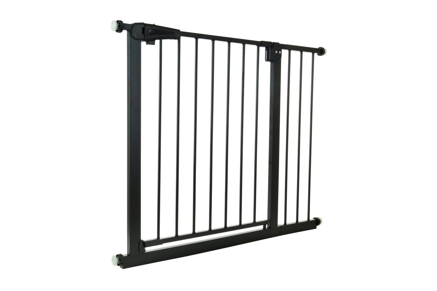 Poarta de Siguranta idealStore Safety Gate pentru Scari, dimensiuni ajustabile 75 - 103 cm, Fabricata din Otel, culoare Neagra