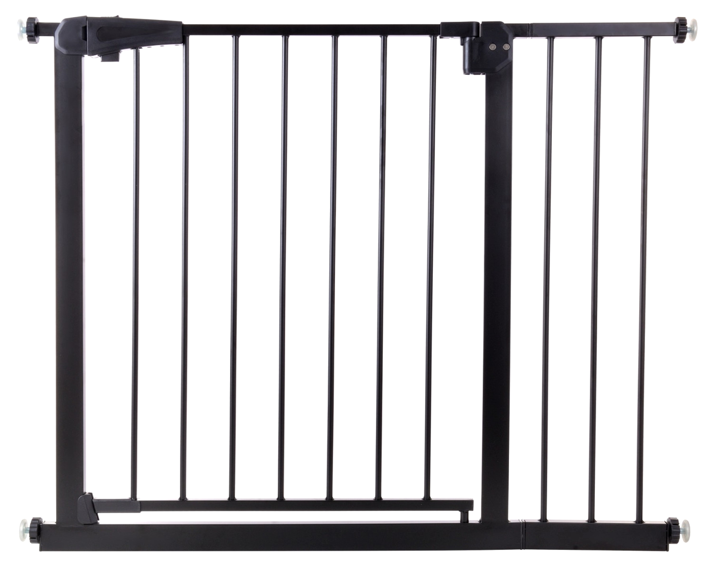 Poarta de Siguranta idealStore Safety Gate pentru Scari, dimensiuni ajustabile 75 - 103 cm, Fabricata din Otel, culoare Neagra