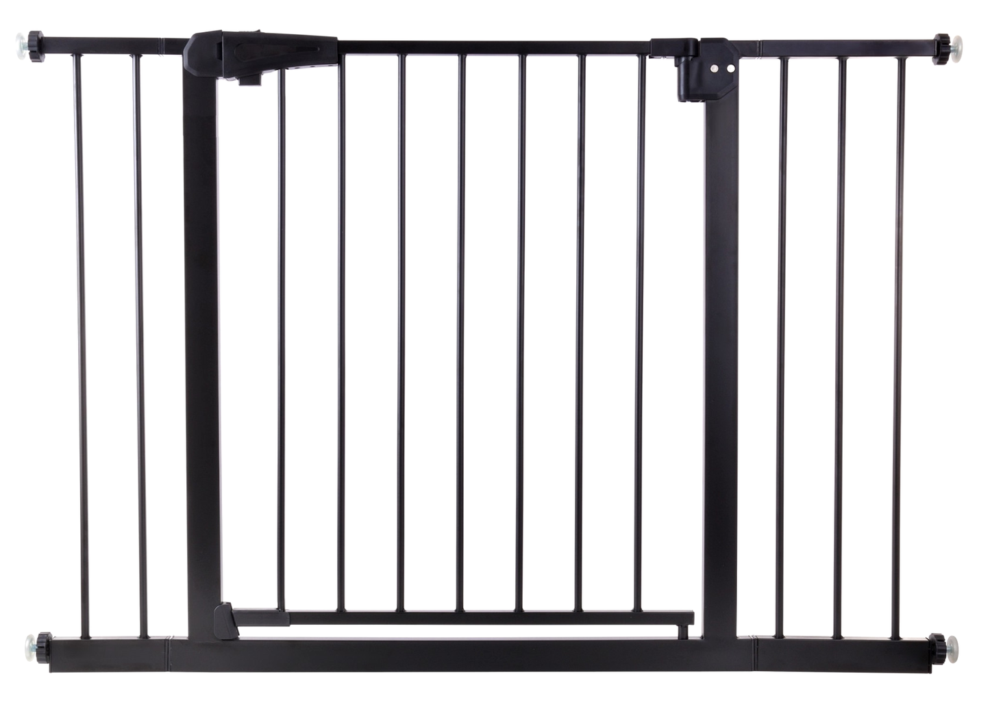 Poarta de Siguranta idealStore Safety Gate pentru Scari, dimensiuni ajustabile 75 - 117 cm, Fabricata din Otel, culoare Negru
