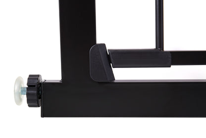 Poarta de Siguranta idealStore Safety Gate pentru Scari, dimensiuni ajustabile 75 - 117 cm, Fabricata din Otel, culoare Negru