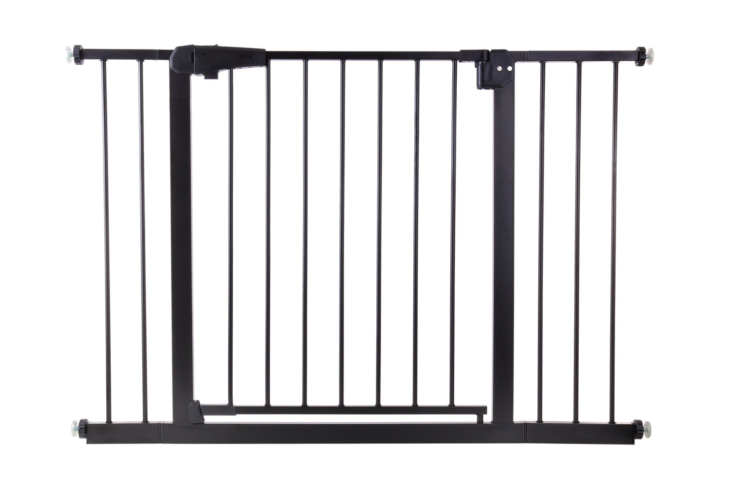 Poarta de Siguranta idealStore Safety Gate pentru Scari, dimensiuni ajustabile 75 - 117 cm, Fabricata din Otel, culoare Negru