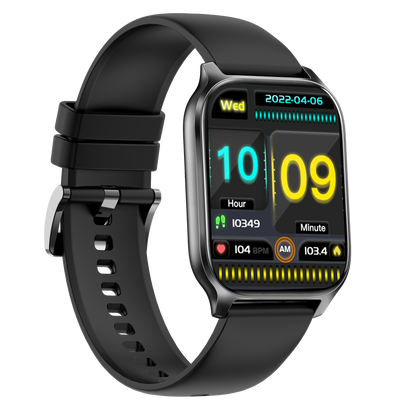 Ceas Smartwatch idealSTORE PopUP, Apel Telefonic, Hands Free, 100 Moduri Sportive, Ecran 2,02', Sunet HD, Comenzi Vocale-Siri, Redare muzica, Monitorizarea Sanatatii, Oxigenul din Sange, Mesaje si Notificari, Silicon Black