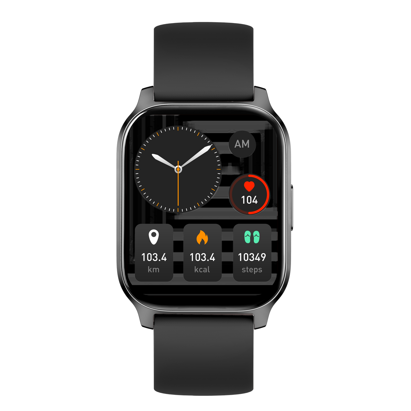 Ceas Smartwatch idealSTORE PopUP, Apel Telefonic, Hands Free, 100 Moduri Sportive, Ecran 2,02', Sunet HD, Comenzi Vocale-Siri, Redare muzica, Monitorizarea Sanatatii, Oxigenul din Sange, Mesaje si Notificari, Silicon Black