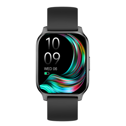 Ceas Smartwatch idealSTORE PopUP, Apel Telefonic, Hands Free, 100 Moduri Sportive, Ecran 2,02', Sunet HD, Comenzi Vocale-Siri, Redare muzica, Monitorizarea Sanatatii, Oxigenul din Sange, Mesaje si Notificari, Silicon Black