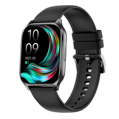 Ceas Smartwatch idealSTORE PopUP, Apel Telefonic, Hands Free, 100 Moduri Sportive, Ecran 2,02', Sunet HD, Comenzi Vocale-Siri, Redare muzica, Monitorizarea Sanatatii, Oxigenul din Sange, Mesaje si Notificari, Silicon Black