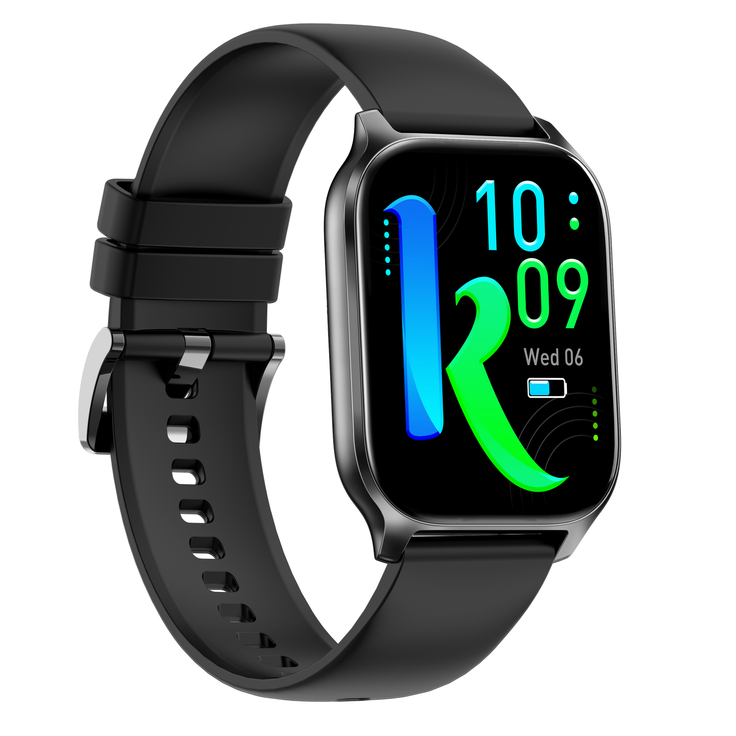 Ceas Smartwatch idealSTORE PopUP, Apel Telefonic, Hands Free, 100 Moduri Sportive, Ecran 2,02', Sunet HD, Comenzi Vocale-Siri, Redare muzica, Monitorizarea Sanatatii, Oxigenul din Sange, Mesaje si Notificari, Silicon Black