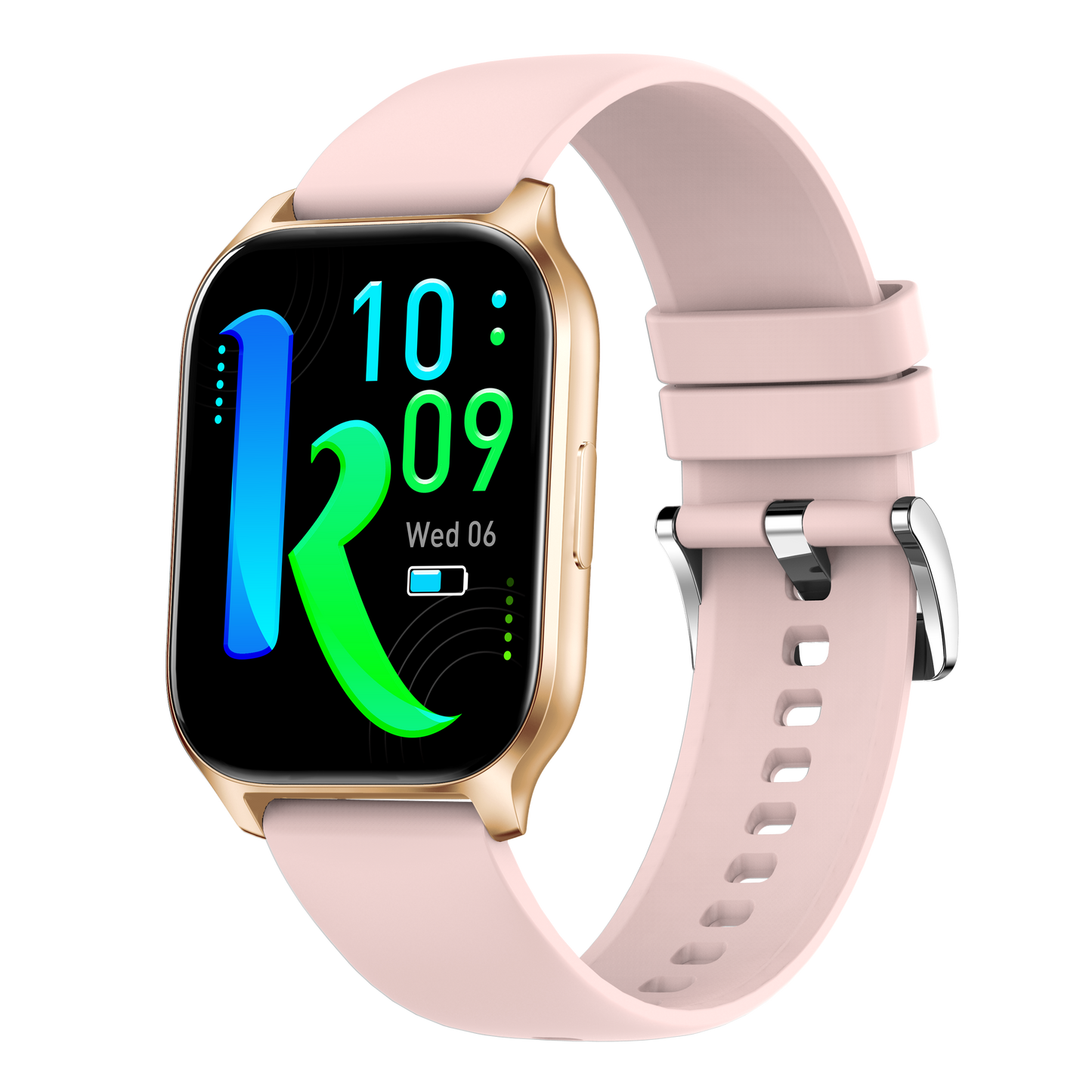 Ceas Smartwatch idealSTORE PopUP, Apel Telefonic, Hands Free, 100 Moduri Sportive, Ecran 2,02', Sunet HD, Comenzi Vocale-Siri, Redare muzica, Monitorizarea Sanatatii, Oxigenul din Sange, Mesaje si Notificari, Silicon Gold