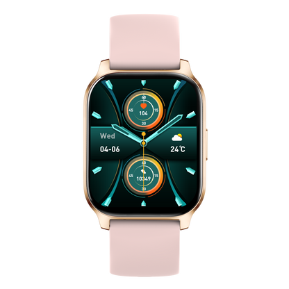 Ceas Smartwatch idealSTORE PopUP, Apel Telefonic, Hands Free, 100 Moduri Sportive, Ecran 2,02', Sunet HD, Comenzi Vocale-Siri, Redare muzica, Monitorizarea Sanatatii, Oxigenul din Sange, Mesaje si Notificari, Silicon Gold