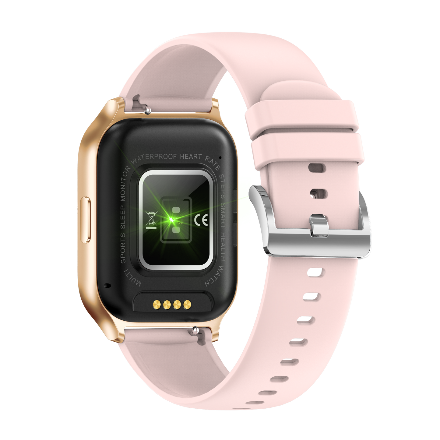 Ceas Smartwatch idealSTORE PopUP, Apel Telefonic, Hands Free, 100 Moduri Sportive, Ecran 2,02', Sunet HD, Comenzi Vocale-Siri, Redare muzica, Monitorizarea Sanatatii, Oxigenul din Sange, Mesaje si Notificari, Silicon Gold