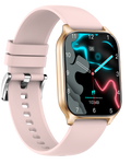 Ceas Smartwatch idealSTORE PopUP, Apel Telefonic, Hands Free, 100 Moduri Sportive, Ecran 2,02', Sunet HD, Comenzi Vocale-Siri, Redare muzica, Monitorizarea Sanatatii, Oxigenul din Sange, Mesaje si Notificari, Silicon Gold