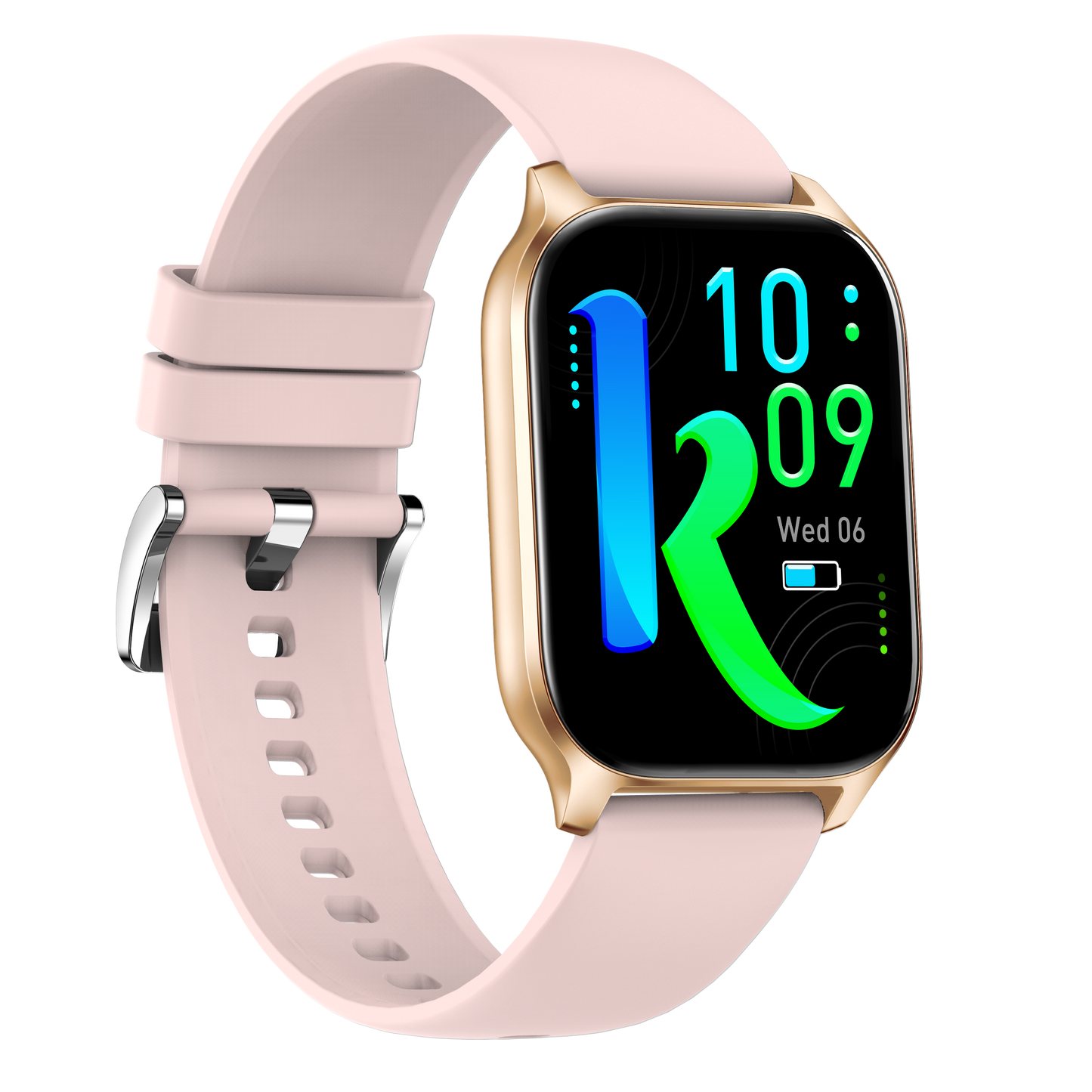 Ceas Smartwatch idealSTORE PopUP, Apel Telefonic, Hands Free, 100 Moduri Sportive, Ecran 2,02', Sunet HD, Comenzi Vocale-Siri, Redare muzica, Monitorizarea Sanatatii, Oxigenul din Sange, Mesaje si Notificari, Silicon Gold