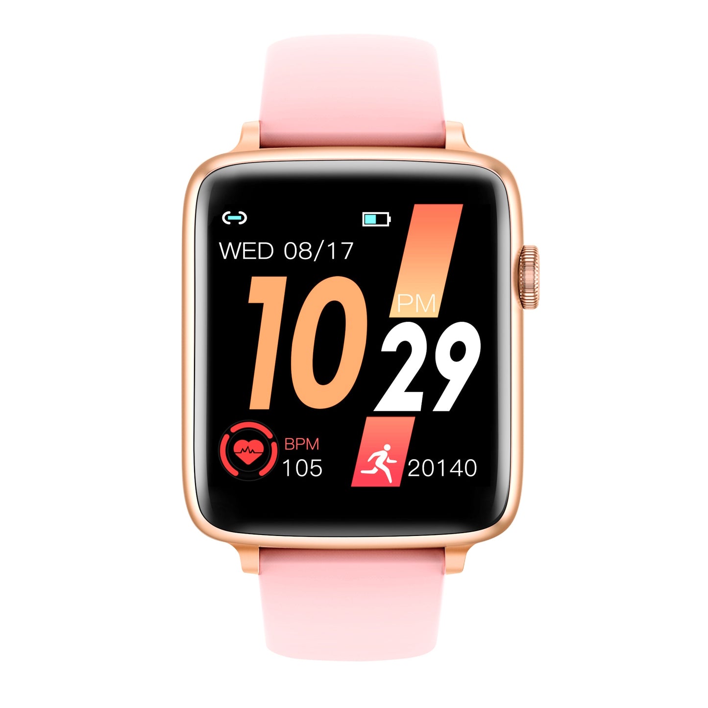 Smartwatch idealStore PowerStyle, Apel prin Bluetooth, Difuzor si Microfon integrat, Asistent Vocal, Monitorizare Stare Sanatate, Pulsoximetru, Termometru, 100 de Moduri Sport, Norificari Aplicatii, Culoare Gold