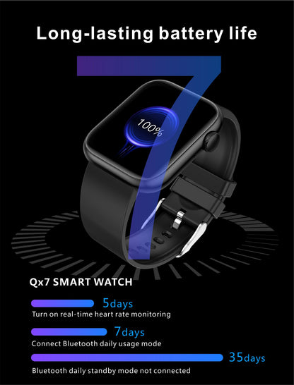 Smartwatch idealStore PowerStyle, Apel prin Bluetooth, Difuzor si Microfon integrat, Asistent Vocal, Monitorizare Stare Sanatate, Pulsoximetru, Termometru, 100 de Moduri Sport, Norificari Aplicatii, Culoare Negru