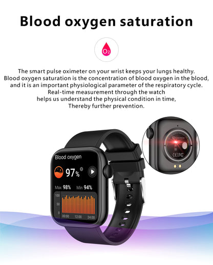 Smartwatch idealStore PowerStyle, Apel prin Bluetooth, Difuzor si Microfon integrat, Asistent Vocal, Monitorizare Stare Sanatate, Pulsoximetru, Termometru, 100 de Moduri Sport, Norificari Aplicatii, Culoare Negru