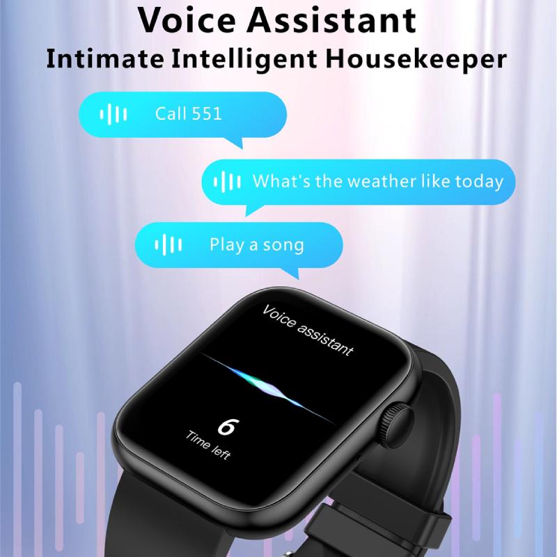 Smartwatch idealStore PowerStyle, Apel prin Bluetooth, Difuzor si Microfon integrat, Asistent Vocal, Monitorizare Stare Sanatate, Pulsoximetru, Termometru, 100 de Moduri Sport, Norificari Aplicatii, Culoare Negru