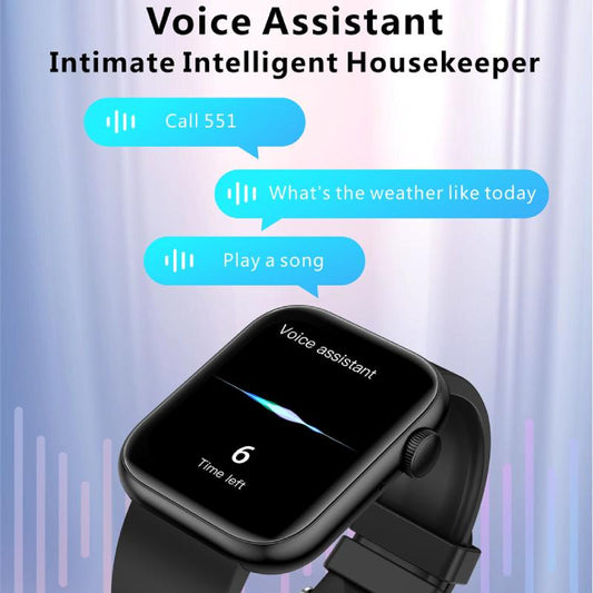 Smartwatch idealStore PowerStyle, Apel prin Bluetooth, Difuzor si Microfon integrat, Asistent Vocal, Monitorizare Stare Sanatate, Pulsoximetru, Termometru, 100 de Moduri Sport, Norificari Aplicatii, Culoare Negru