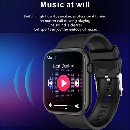 Smartwatch idealStore PowerStyle, Apel prin Bluetooth, Difuzor si Microfon integrat, Asistent Vocal, Monitorizare Stare Sanatate, Pulsoximetru, Termometru, 100 de Moduri Sport, Norificari Aplicatii, Culoare Negru