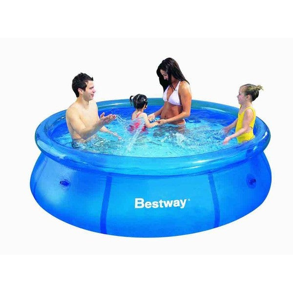 Piscina pentru familie Family Time, 3 straturi, instalare usora, material rezistent, dimensiune 244 X 66 CM, culoare albastru, capacitate de 2300 Litri