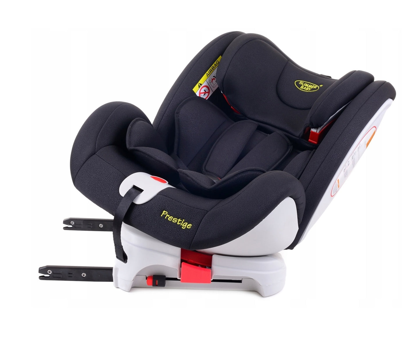 Scaun auto Profesional dedicat pentru copil, BABY JOLIE PRESTIGE IDL Collection , Pentru 3 grupe de greutate intre 0-36 Kg, Tehnologie ISOFIX si Centura TOP TETHER, Rotire 360 grade cu Reglarea pozitiei de somn si a inaltimii tetierei, Negru