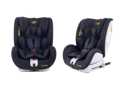 Scaun auto Profesional dedicat pentru copil, BABY JOLIE PRESTIGE IDL Collection , Pentru 3 grupe de greutate intre 0-36 Kg, Tehnologie ISOFIX si Centura TOP TETHER, Rotire 360 grade cu Reglarea pozitiei de somn si a inaltimii tetierei, Negru