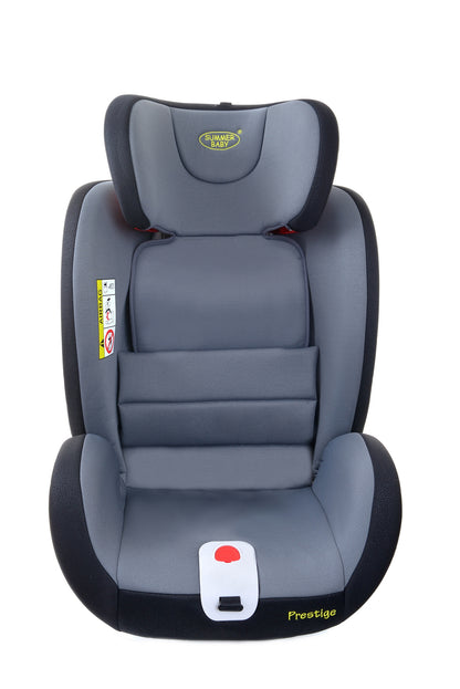 Scaun auto Profesional dedicat pentru copil, BABY JOLIE PRESTIGE IDL Collection , Pentru 3 grupe de greutate intre 0-36 Kg, Tehnologie ISOFIX si Centura TOP TETHER, Rotire 360 grade cu Reglarea pozitiei de somn si a inaltimii tetierei, Negru-Gri