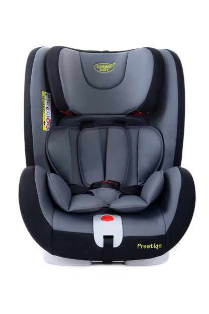 Scaun auto Profesional dedicat pentru copil, BABY JOLIE PRESTIGE IDL Collection , Pentru 3 grupe de greutate intre 0-36 Kg, Tehnologie ISOFIX si Centura TOP TETHER, Rotire 360 grade cu Reglarea pozitiei de somn si a inaltimii tetierei, Negru-Gri