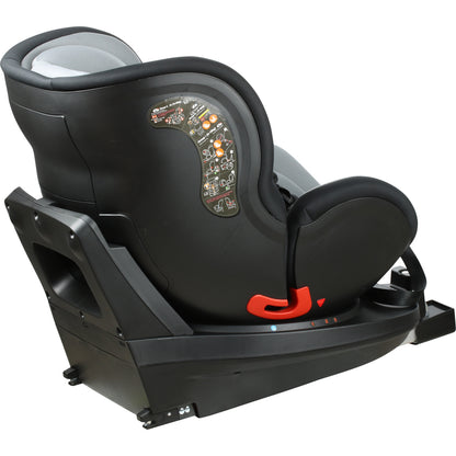 Scaun auto Profesional dedicat pentru copil, BABY JOLIE PRESTIGE LUXURY IDL Collection ,picior telescopic stabil, Pentru 3 grupe de greutate intre 0-36 Kg, Tehnologie ISOFIX , Rotire 360 grade cu Reglarea pozitiei de somn, Negru-Gri