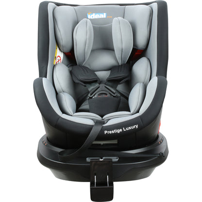 Scaun auto Profesional dedicat pentru copil, BABY JOLIE PRESTIGE LUXURY IDL Collection ,picior telescopic stabil, Pentru 3 grupe de greutate intre 0-36 Kg, Tehnologie ISOFIX , Rotire 360 grade cu Reglarea pozitiei de somn, Negru-Gri