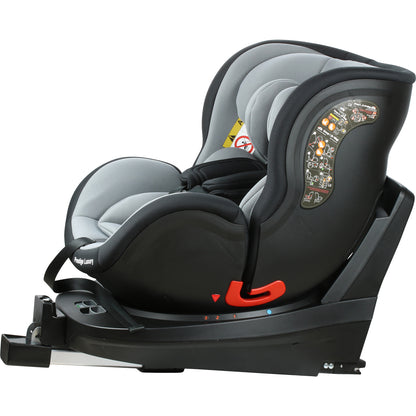 Scaun auto Profesional dedicat pentru copil, BABY JOLIE PRESTIGE LUXURY IDL Collection ,picior telescopic stabil, Pentru 3 grupe de greutate intre 0-36 Kg, Tehnologie ISOFIX , Rotire 360 grade cu Reglarea pozitiei de somn, Negru-Gri